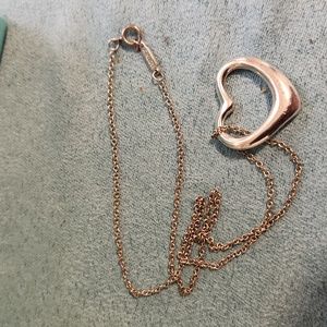 Tiffany and Co Elsa Peretti Large Open Heart Necklace